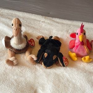 ty beanie babies. Stretch, Doby andStrut. Great condition!